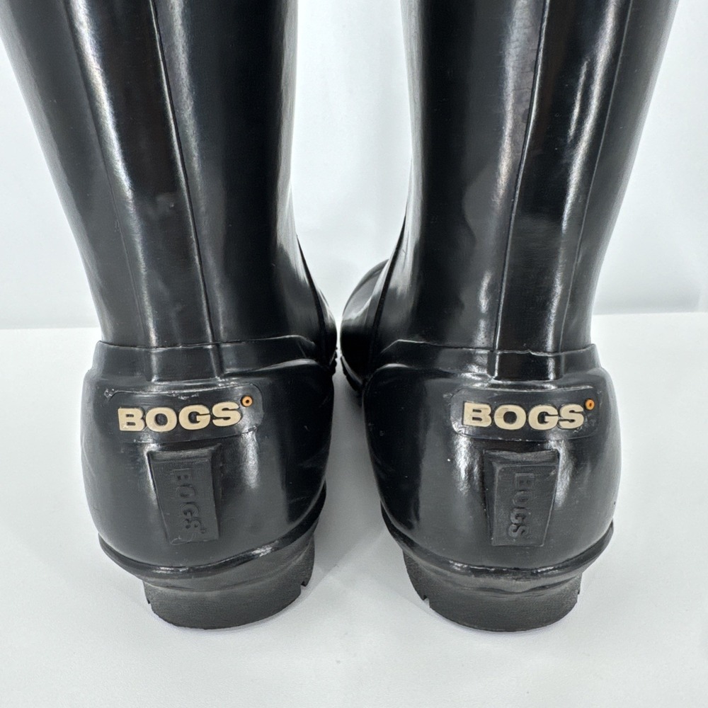 Bogs Black Quilted Rain Boots - Picture 8 of 11